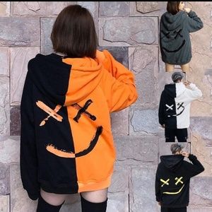 Couple autumn street wear